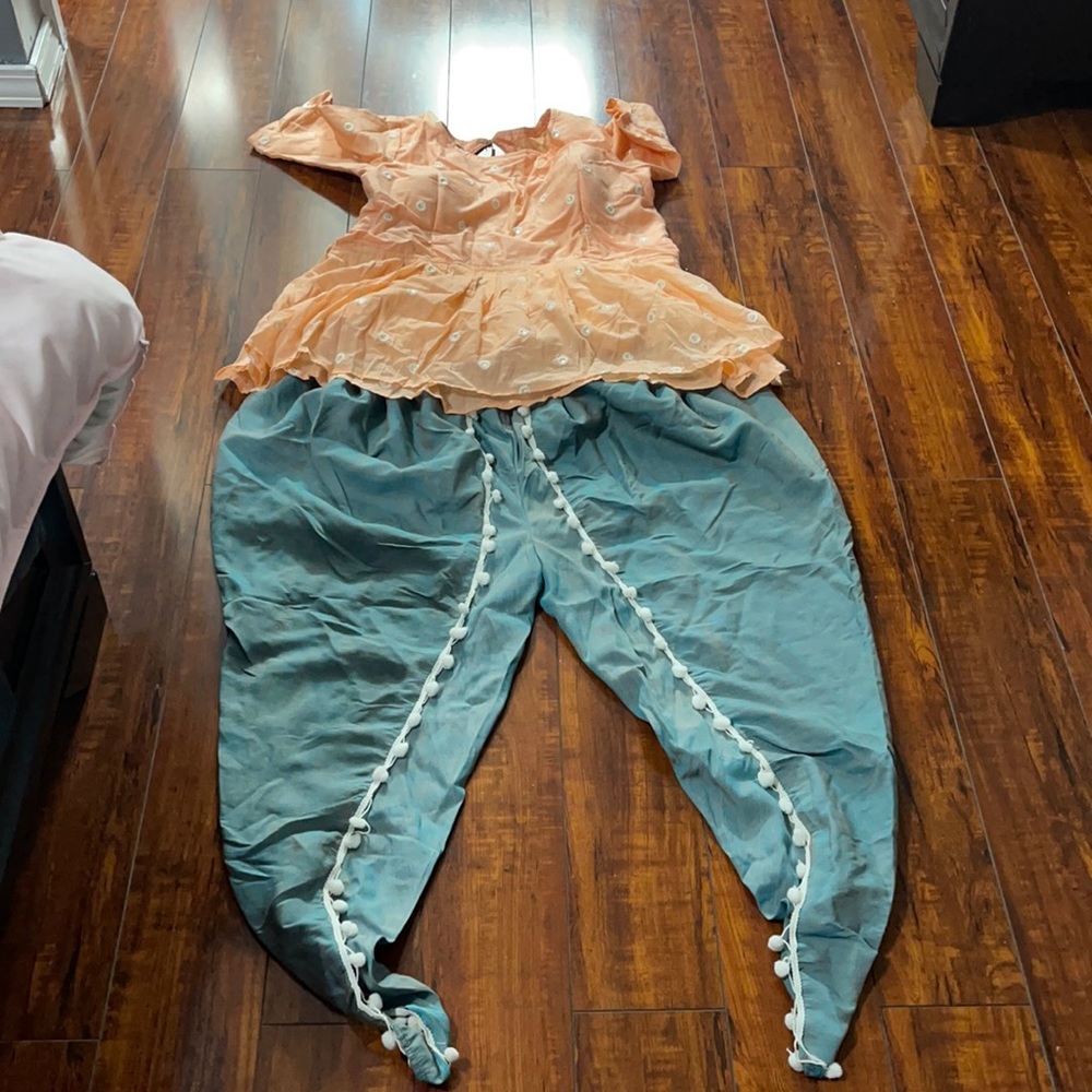 Custom made Patiala pant and top